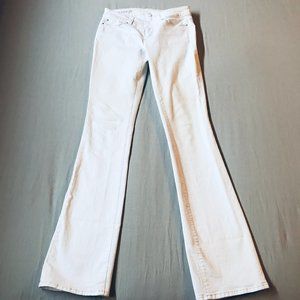 Ann Taylor Low Rise Modern Fit Denim Jeans White Sz 4T